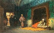 Stanislaw Chlebowski Sultan Bayezid prisoned by Timur. Sweden oil painting artist